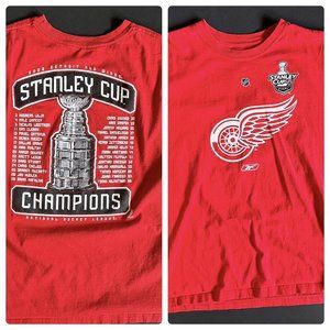 2008 Detroit Red Wings Stanley Cup Championship Short Sleeve T-Shirt 2XL NHL